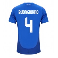 Italien Alessandro Buongiorno #4 Heimtrikot EM 2024 Kurzarm